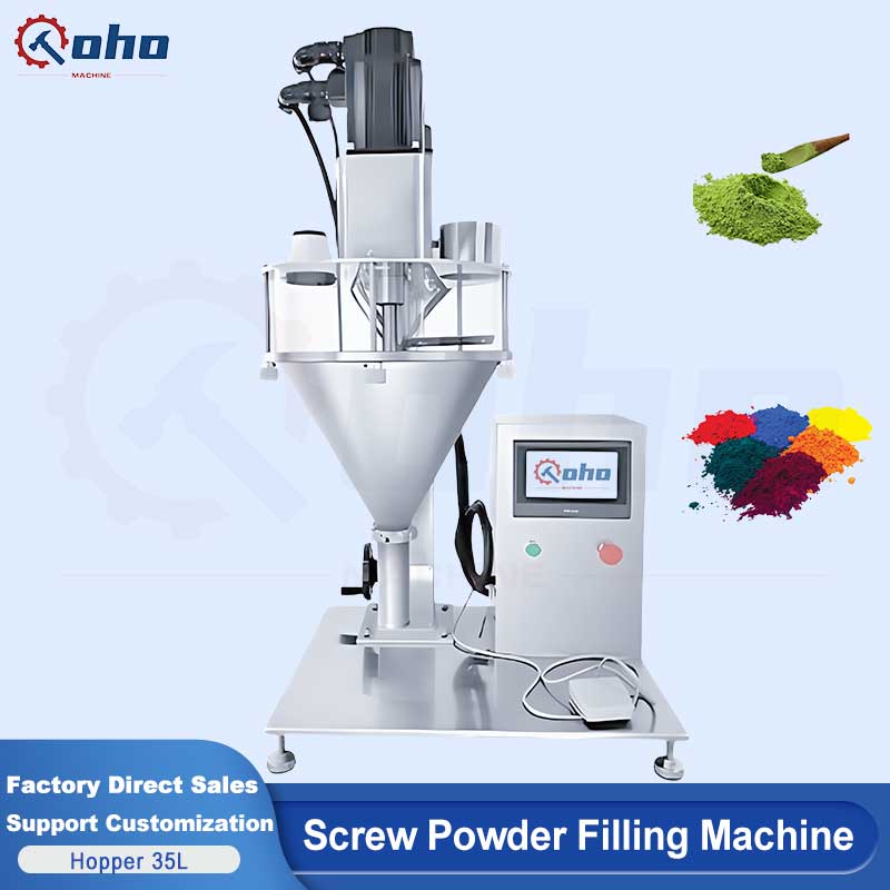 CohoMachine LG-35L Desktop Semi-Automatic Scrwe Powder Filling Machine